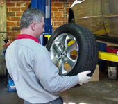 Hanging the tire